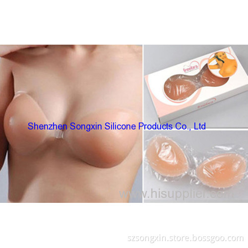 Silicone Adhesive Stick On Gel Push Up Strapless Backless Invisible Bra * 100% Brand New * 
